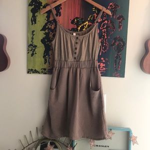 Contrast fabric dress